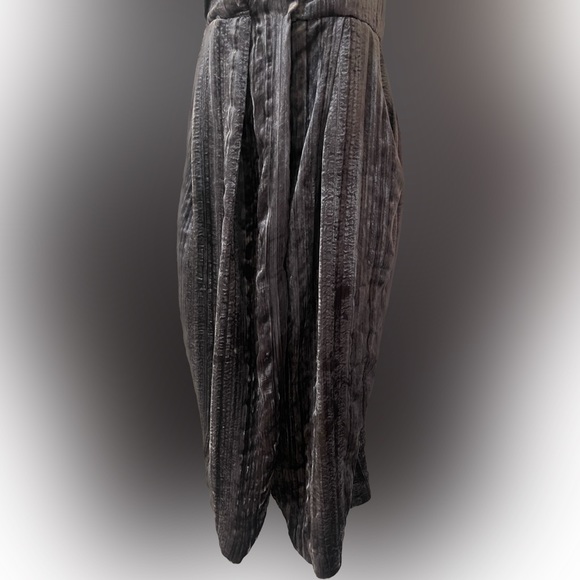 RACHEL Rachel Roy Womens Velour Strapless Cocktail Dress Metallic Size 8 - Picture 4 of 7